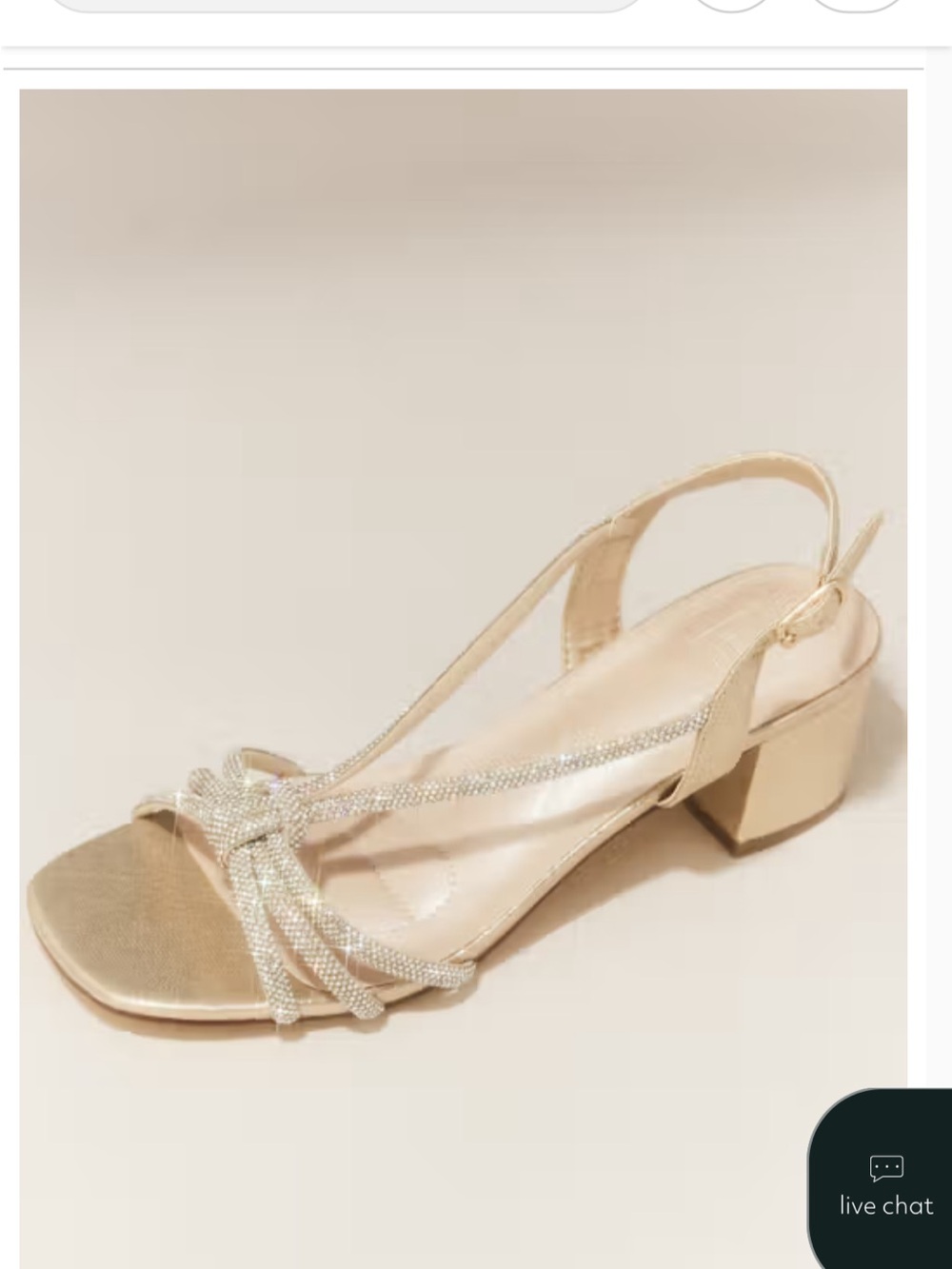 Elegant Women's Slingback Block Heel Sandal in Champagne